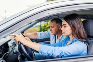 Driving lessons with male instructor